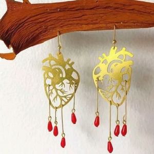2/$15 - Anatomical heart earrings